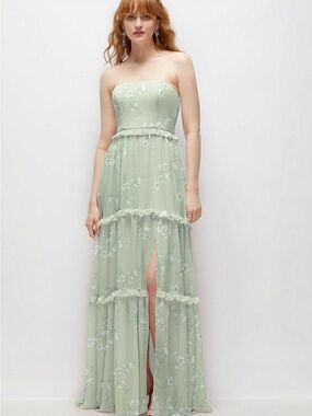 Dessy After Six Primrose Sage Bridesmaid Dress (PETITE) *tailored